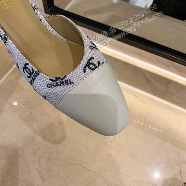 Chanel女鞋 香奈兒時尚經典涼鞋 Chanel中跟涼鞋  naq1098
